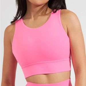 BuffBunny Geo Sports Bra in Peace Pink - Size L - Never Worn